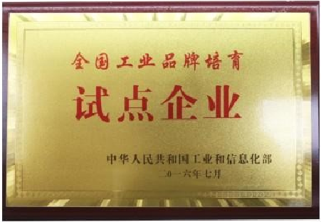 全国工业品牌培育试点企业